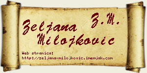 Željana Milojković vizit kartica